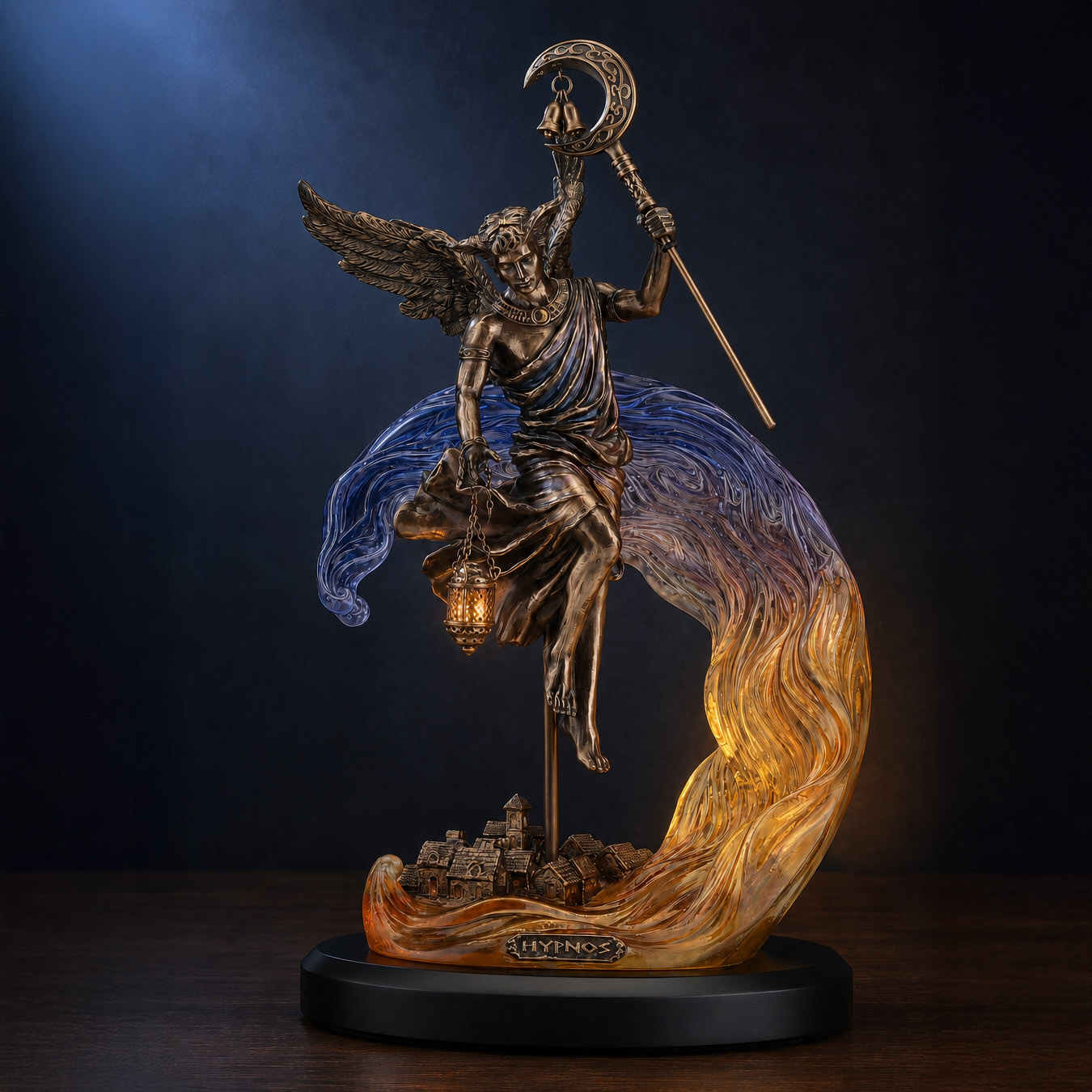 Hypnos Greek god of sleep sculpture